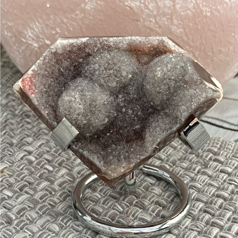 Brazilian Druzy Agate Pentagon - Sparkle Blossoms